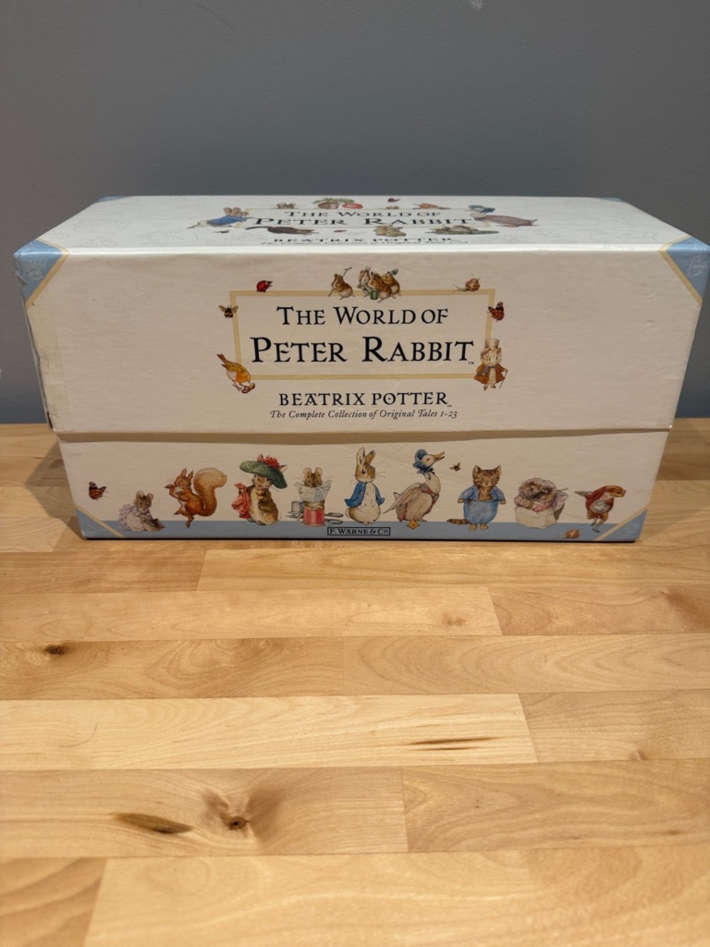The World of Peter Rabbit Decorative Storage Box - Cream & Light Blue
